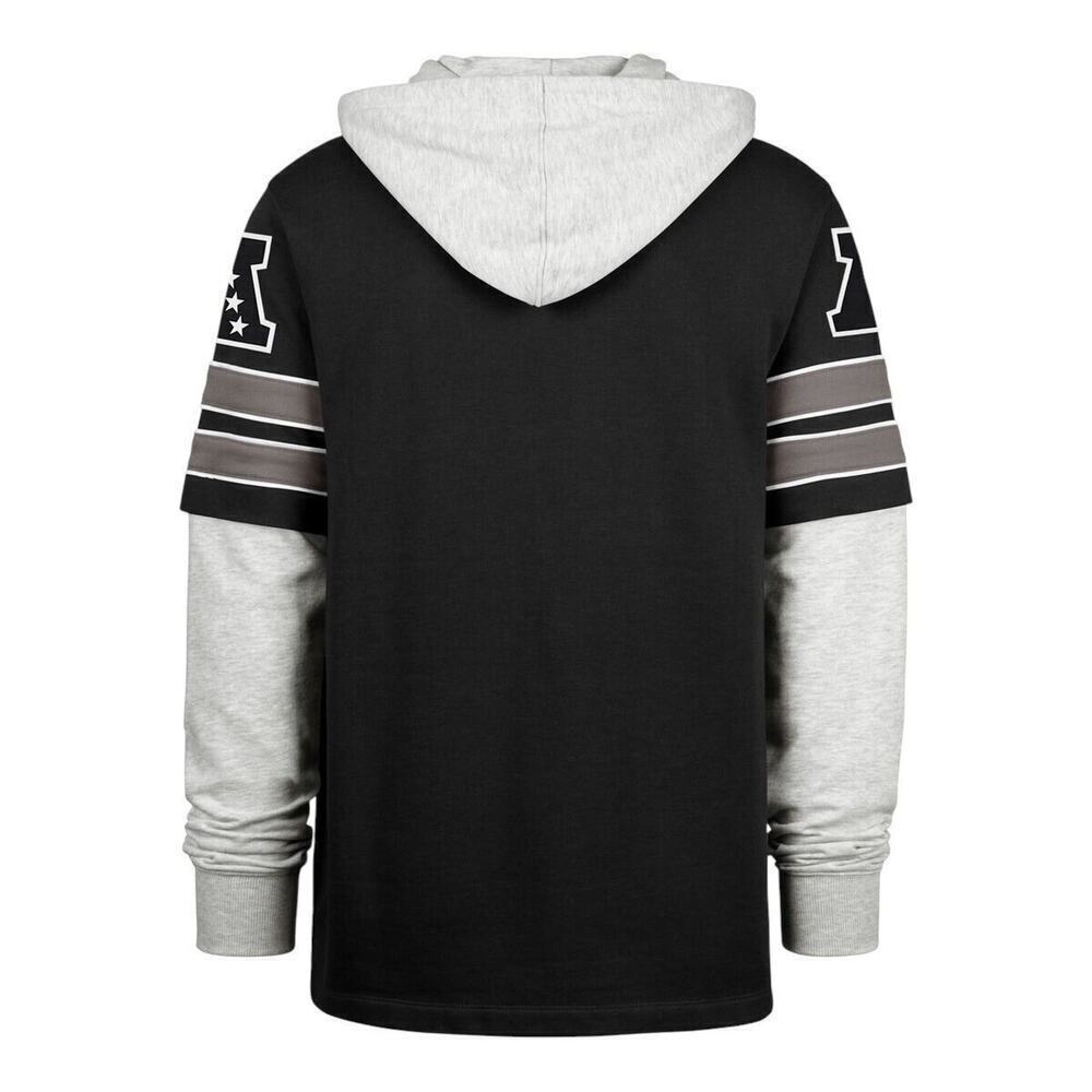 Las Vegas Raiders '47 Brand Black Superior Pullover Hoodie Size Medium - Picture 2 of 10